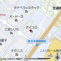 ダイコロ株式会社　大阪工場周辺の地図