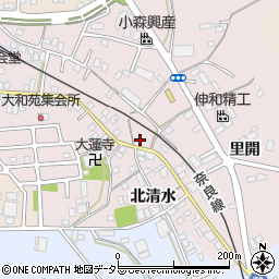 京都府城陽市長池里開周辺の地図