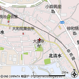 京都府城陽市長池北清水8周辺の地図