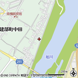岡山県岡山市北区建部町中田669周辺の地図