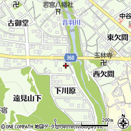 愛知県豊川市御油町下川原96周辺の地図