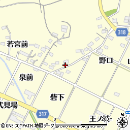 愛知県西尾市吉良町岡山砦山40周辺の地図