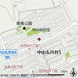 中山五月台住宅１８号棟周辺の地図