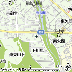 愛知県豊川市御油町下川原95周辺の地図