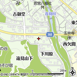 愛知県豊川市御油町下川原92周辺の地図