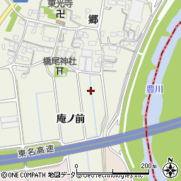 愛知県豊川市橋尾町大道通周辺の地図