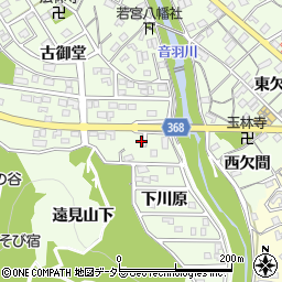 愛知県豊川市御油町下川原93周辺の地図