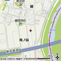 愛知県豊川市橋尾町（大道通）周辺の地図