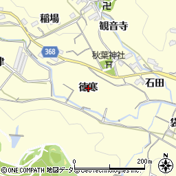 愛知県豊川市御津町金野徳寒周辺の地図