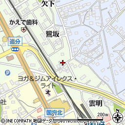 愛知県豊川市御油町鷺坂11-7周辺の地図