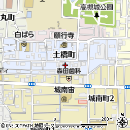 大阪府高槻市土橋町4-3周辺の地図