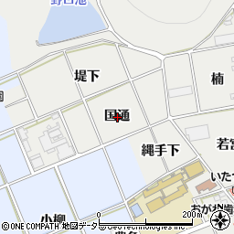 愛知県豊川市野口町国通周辺の地図