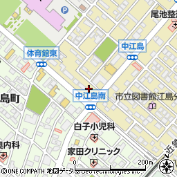 ローソン鈴鹿中江島町店周辺の地図