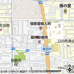 大阪府高槻市春日町2周辺の地図