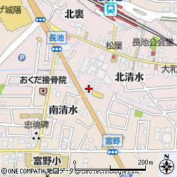 京都府城陽市長池北清水110周辺の地図