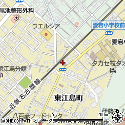 江島６自治会集会所周辺の地図