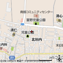 京都府城陽市富野北垣内1周辺の地図