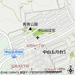 中山五月台住宅１９号棟周辺の地図