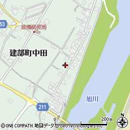 岡山県岡山市北区建部町中田641周辺の地図