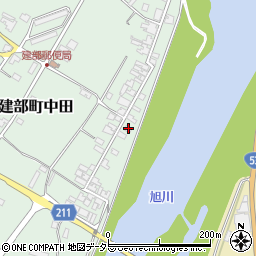 岡山県岡山市北区建部町中田671-1周辺の地図