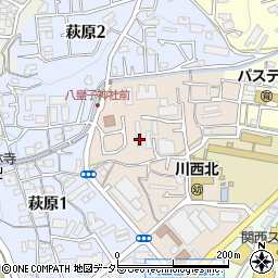 兵庫県川西市丸の内町13周辺の地図