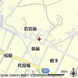 愛知県西尾市吉良町岡山若宮前53周辺の地図