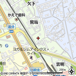 愛知県豊川市御油町鷺坂11周辺の地図