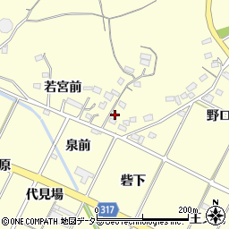 愛知県西尾市吉良町岡山砦山8周辺の地図
