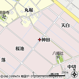 愛知県西尾市熱池町周辺の地図