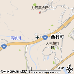 島根県浜田市西村町1248周辺の地図
