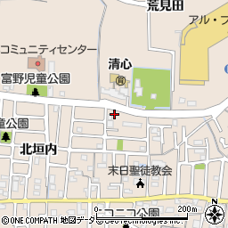 京都府城陽市富野北垣内29周辺の地図