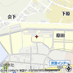 愛知県知多郡武豊町原田周辺の地図