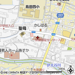 島田市役所　その他保健福祉センターはなみずき周辺の地図