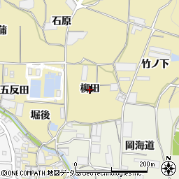 愛知県蒲郡市清田町（柳田）周辺の地図