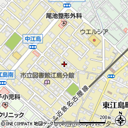 三重県鈴鹿市中江島町周辺の地図