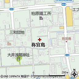 静岡県焼津市祢宜島周辺の地図