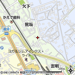 愛知県豊川市御油町鷺坂12周辺の地図