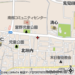 京都府城陽市富野北垣内10周辺の地図