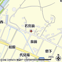 愛知県西尾市吉良町岡山若宮前49周辺の地図