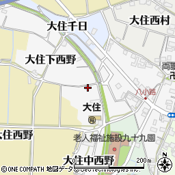 京都府京田辺市大住下西野74周辺の地図