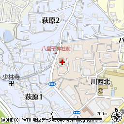 兵庫県川西市丸の内町14周辺の地図