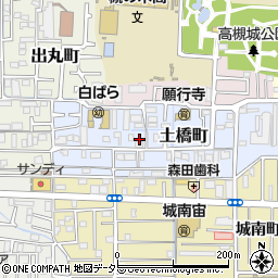 大阪府高槻市土橋町1-22周辺の地図