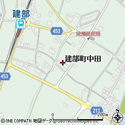 岡山県岡山市北区建部町中田582-3周辺の地図