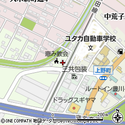 愛知県豊川市本野ケ原4丁目119周辺の地図