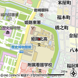 兵庫県立姫路東高等学校周辺の地図