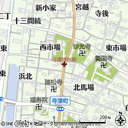 寺津神社前周辺の地図