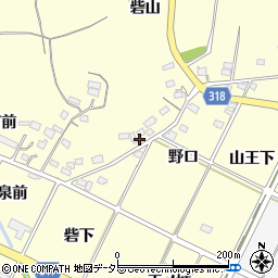 愛知県西尾市吉良町岡山砦山50周辺の地図