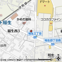 ローソン鈴鹿稲生西三丁目店周辺の地図