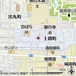 大阪府高槻市土橋町1-21周辺の地図