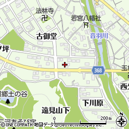 愛知県豊川市御油町下川原111周辺の地図